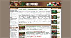 Desktop Screenshot of guide-roulette.net